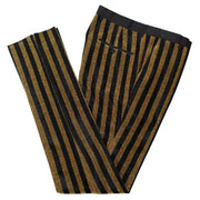 Men's Black And Gold Pinstripe Tuxedo