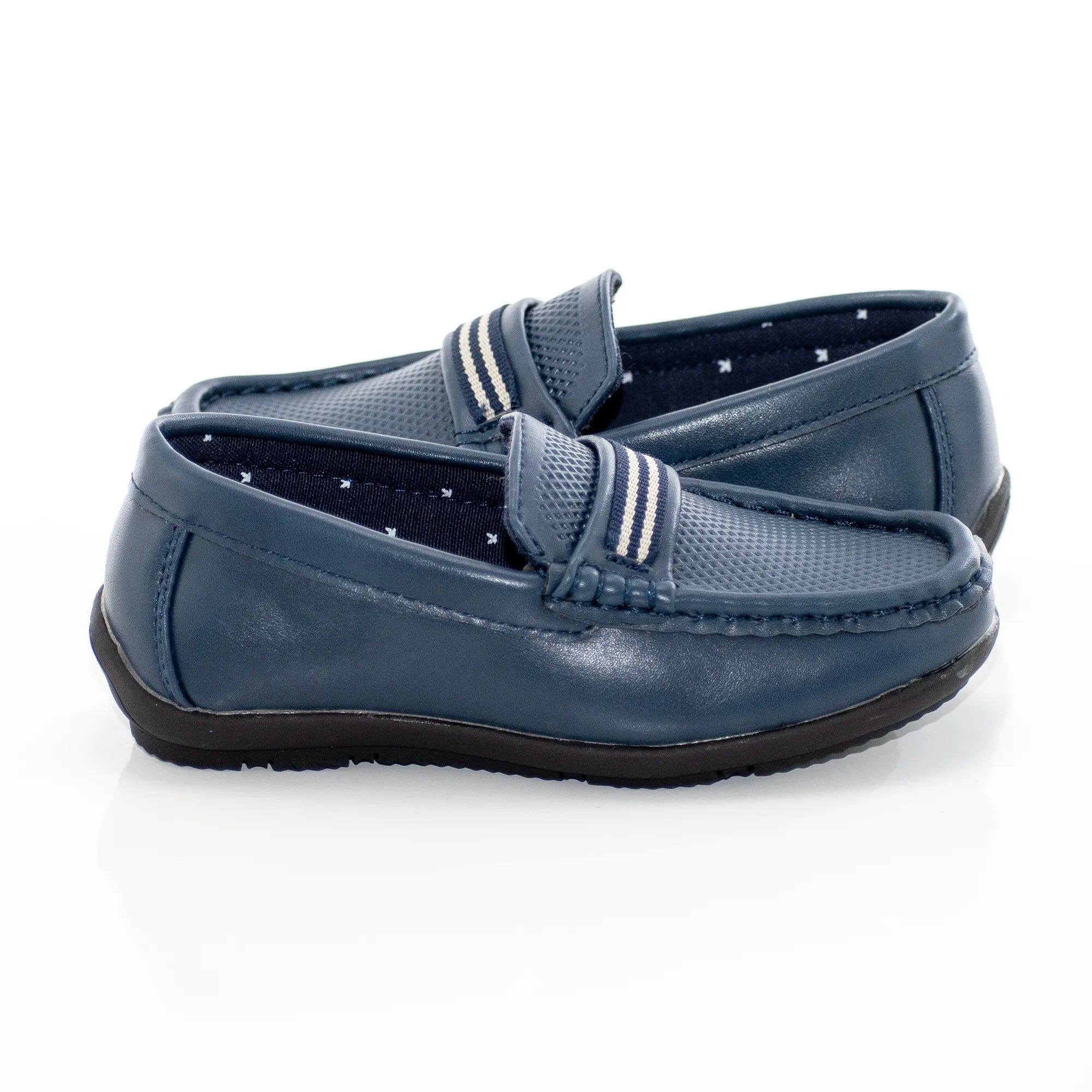 Kids' Navy Blue Slip-On Dress Loafer Shoe