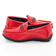 Kids' Red Slip-On Dress Loafer Shoe