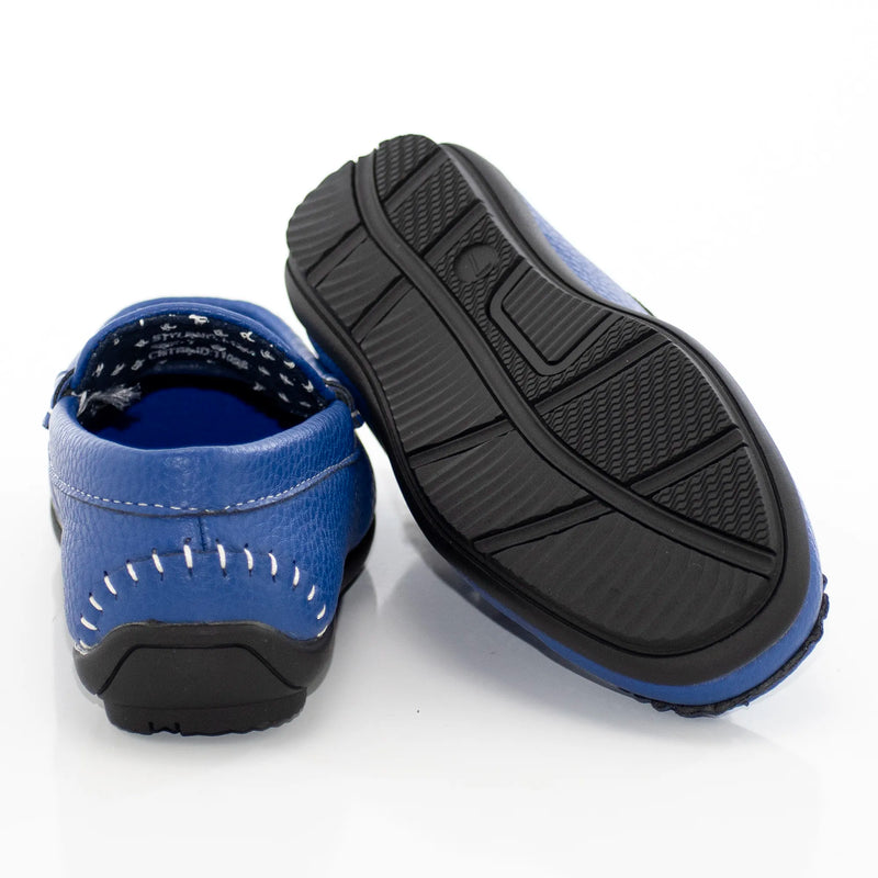 Kids' Blue Penny Loafer Dress Shoe