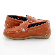 Kids' Light Brown Penny Loafer Dress Shoe