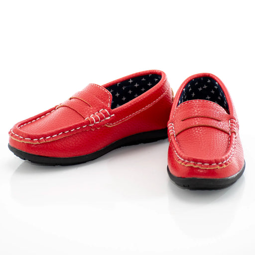 Kids' Red Penny Loafer Dress Shoe