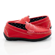 Kids' Red Penny Loafer Dress Shoe