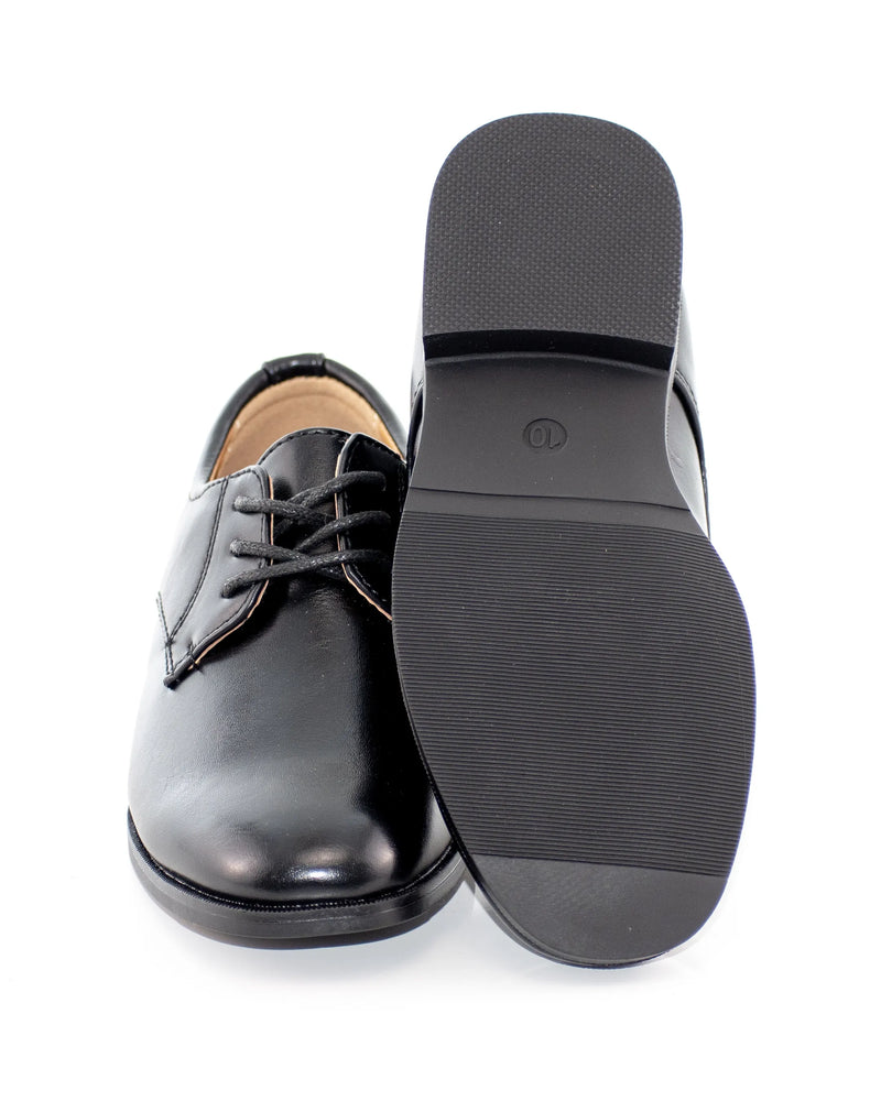 Kids Plain Toe Derby Dress Shoe