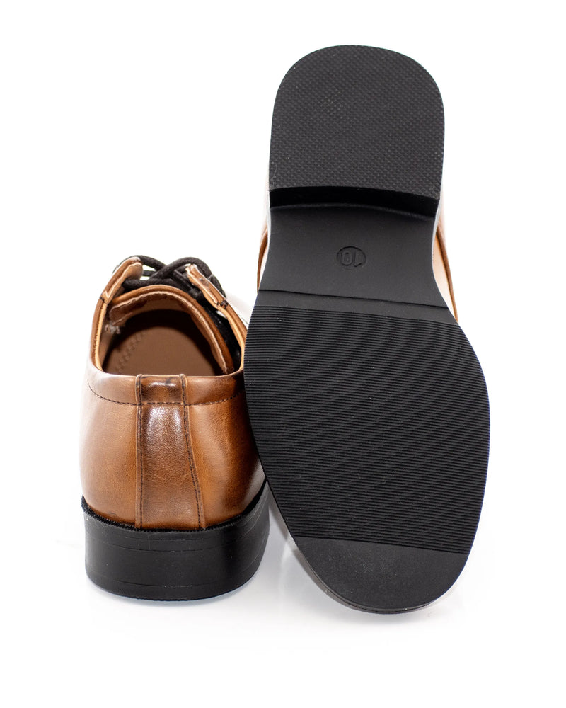 Kids Plain Toe Derby Dress Shoe