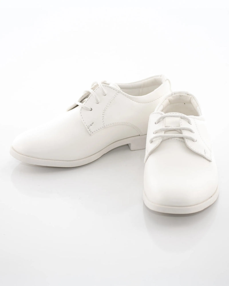 Kids Plain Toe Derby Dress Shoe