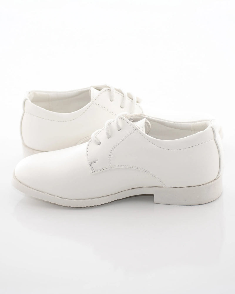 Kids Plain Toe Derby Dress Shoe