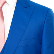 Men's Royal Blue 3-Piece Slim-Fit Suit