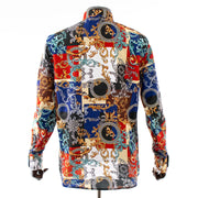Men's Multicolor Rhinestone Dress Shirt