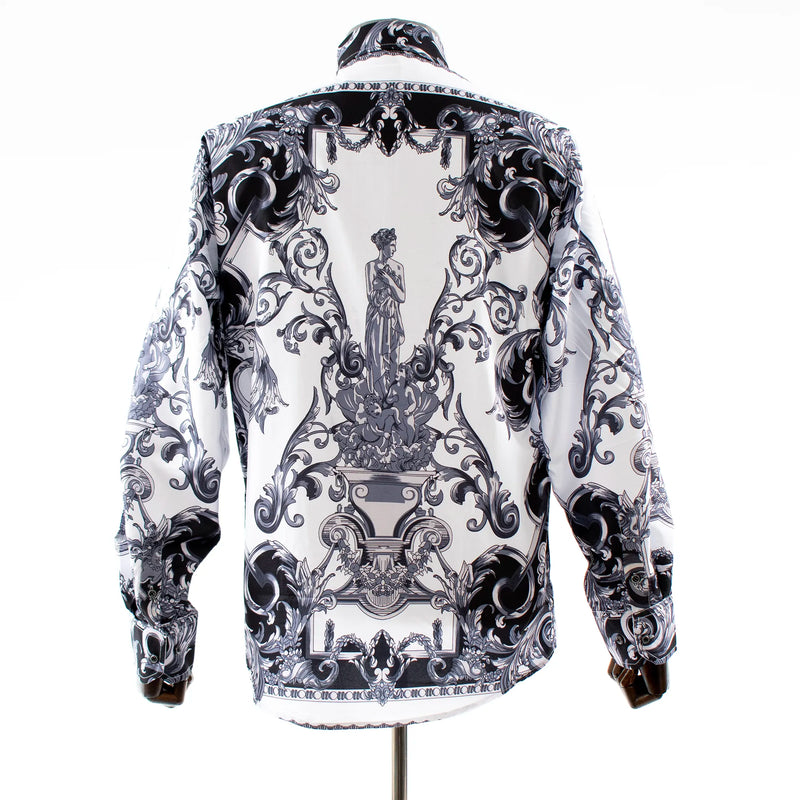 Charcoal Rhinestone Aphrodite Dress Shirt