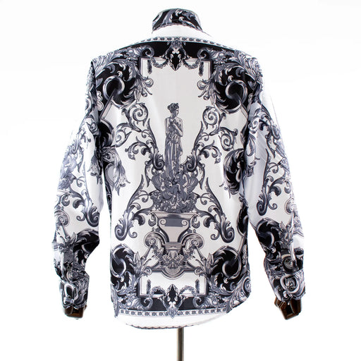 Charcoal Rhinestone Aphrodite Dress Shirt