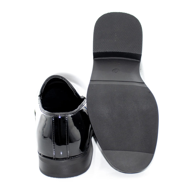 Black Patent Leather Slip-On Kids Dress Loafer