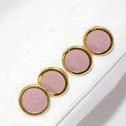 White and Dusty Rose Split-Color 2-Piece Tailored-Fit Wool Suit