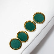 White and Green Split-Color 2-Piece Tailored-Fit Wool Suit