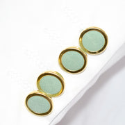 White and Mint Split-Color 2-Piece Tailored-Fit Wool Suit