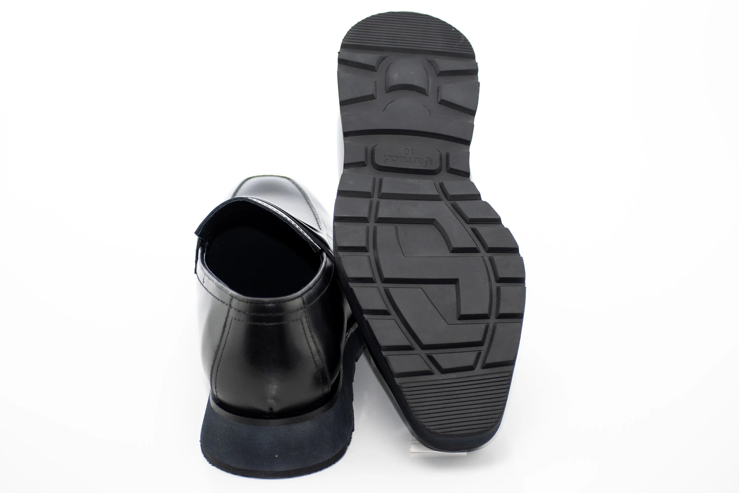 Black Leather Casual Penny Loafer