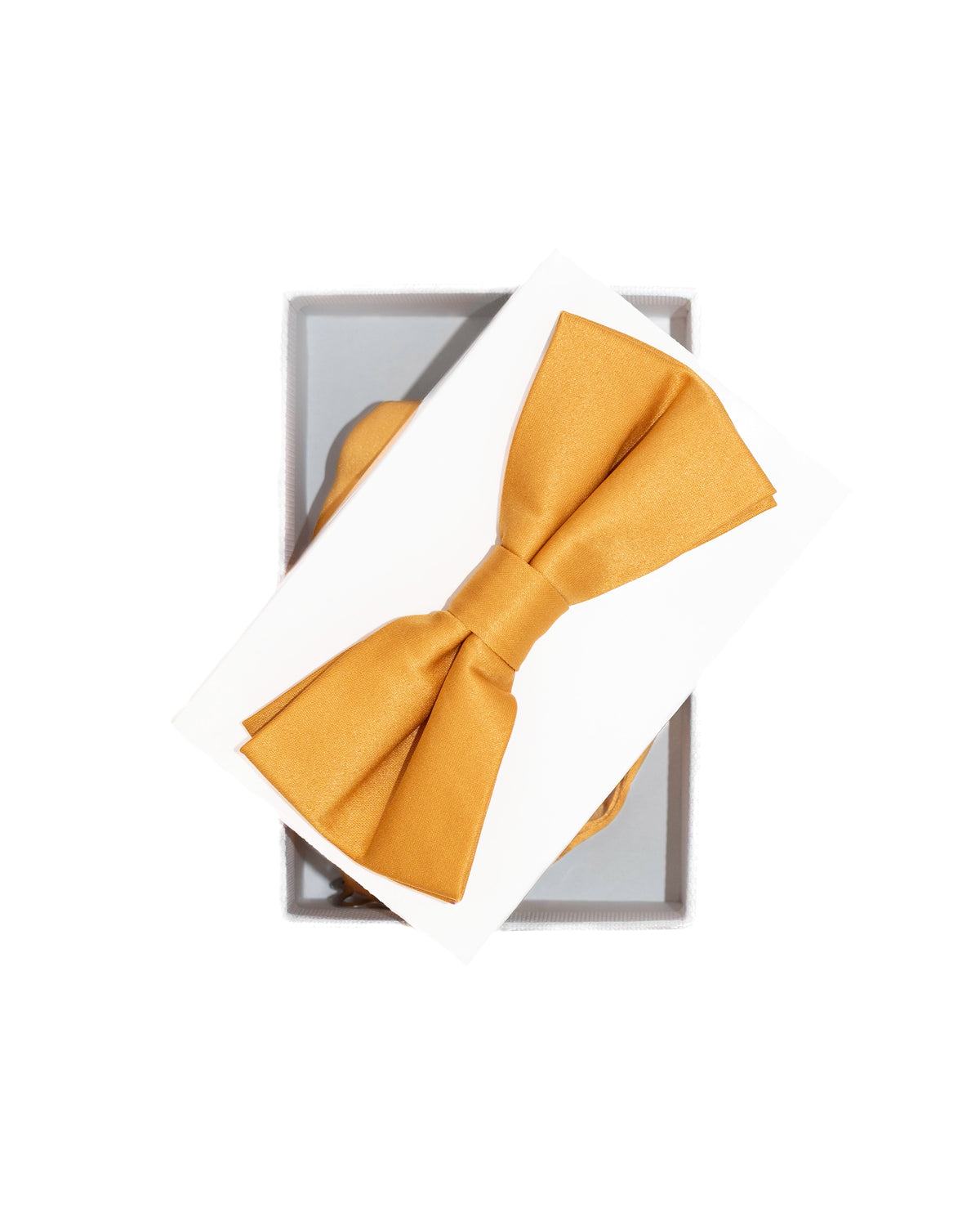 Marigold Simple Satin Bowtie from Dolce Vesta | One Size Fits All