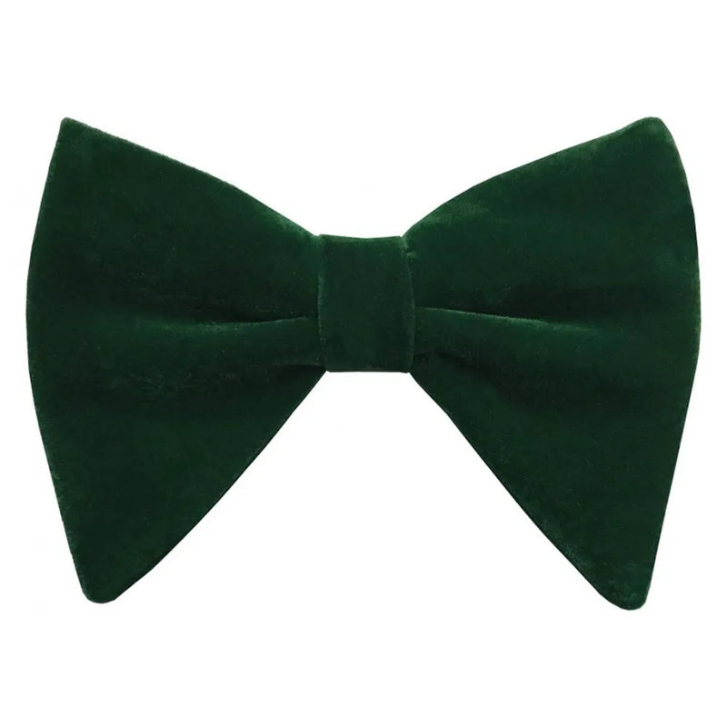 Velvet Butterfly Bow Tie with Matching Hankie