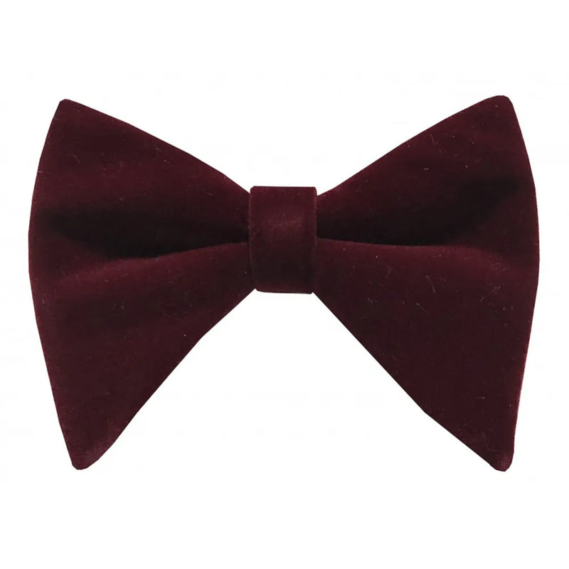 Velvet Butterfly Bow Tie with Matching Hankie