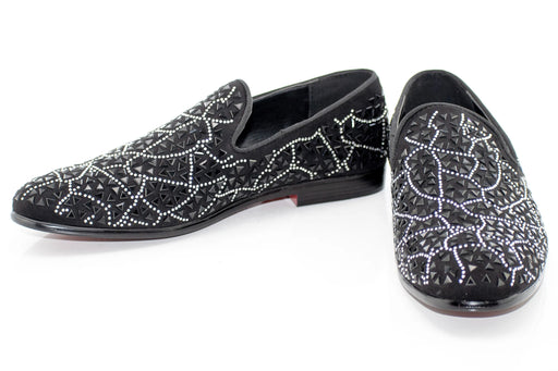 Black Sparkling Rhinestone Fashion Loafer