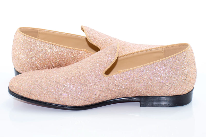 Dusty Rose Crosshatch Textured Dress Loafer
