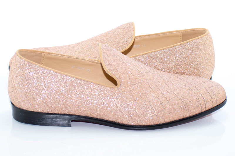 Dusty Rose Crosshatch Textured Dress Loafer