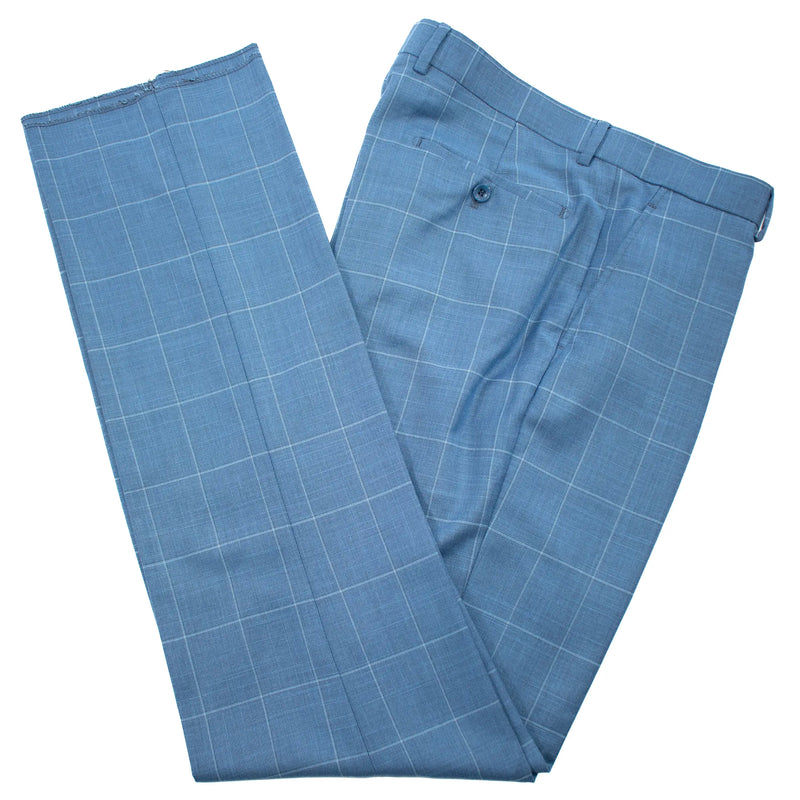 Blue Windowpane 2-Piece Modern-Fit Suit