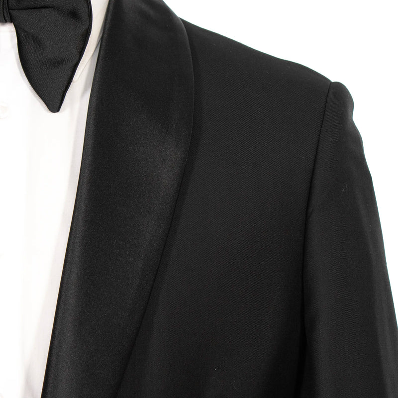 Black 3-Piece Slim-Fit Tailcoat Tuxedo