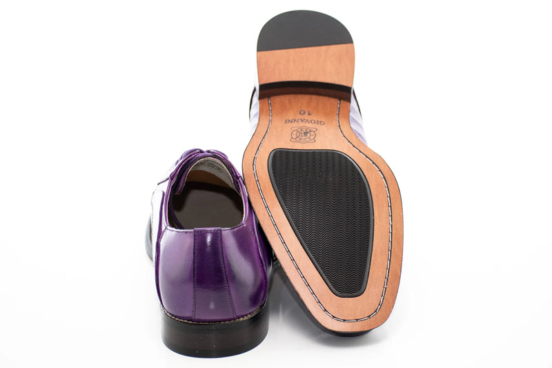 Crocodile Textured Leather Derby Dress Shoes