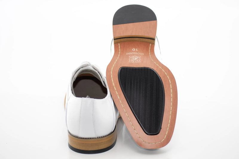 Crocodile Textured Leather Derby Dress Shoes