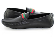 Black Driver Loafer with Designer "CG" Bit