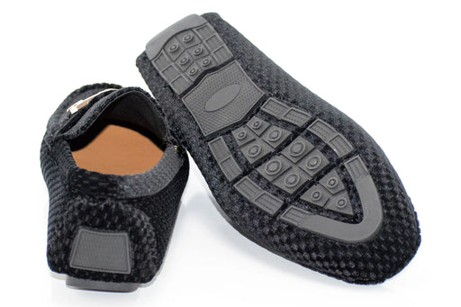 Black Checkered Velvet Driver with Gold Snaffle