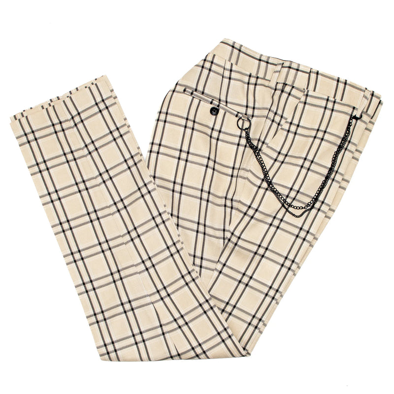 Tan Plaid Dress Pants
