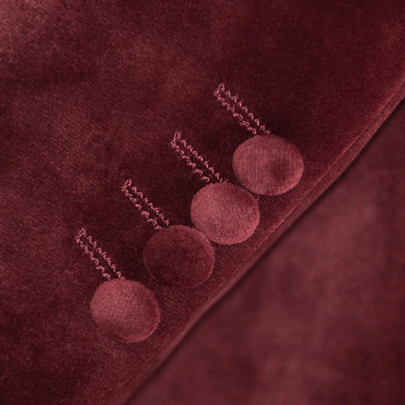 Burgundy Velvet With Sequin Trim Modern-Fit Dinner Jacket