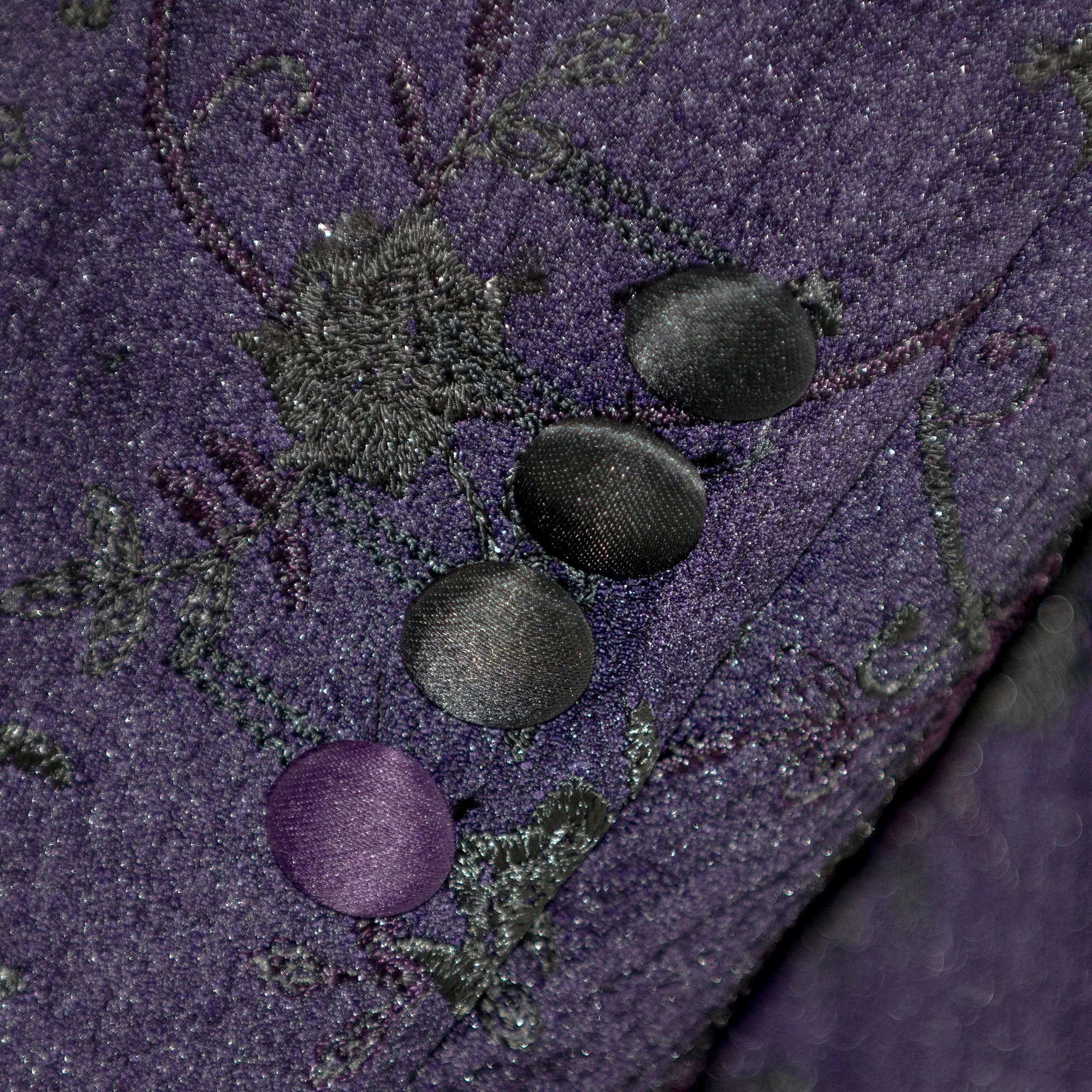 Plum Floral Lace Modern-Fit Tuxedo Jacket