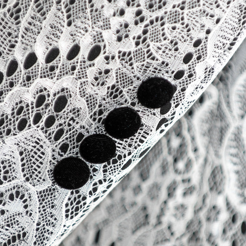 White and Black Paisley Dinner Jacket