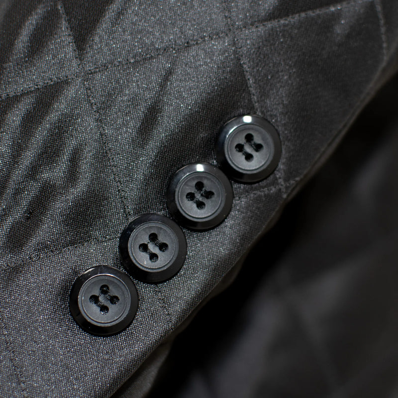 Black Quilted Modern-Fit Tuxedo Jacket