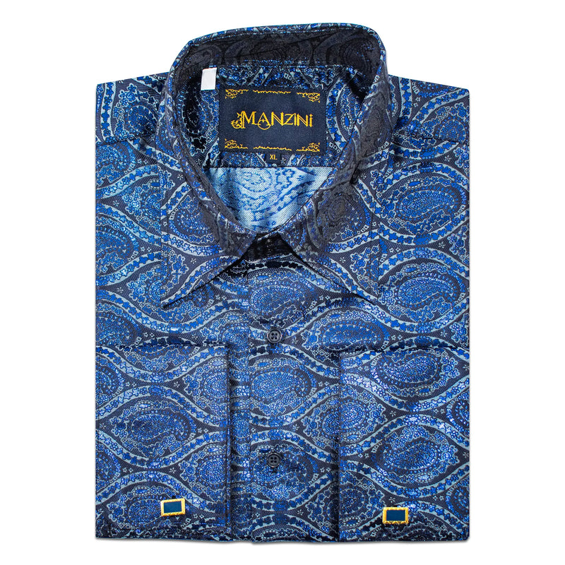 Royal Metallic Paisley Regular-Fit Shirt