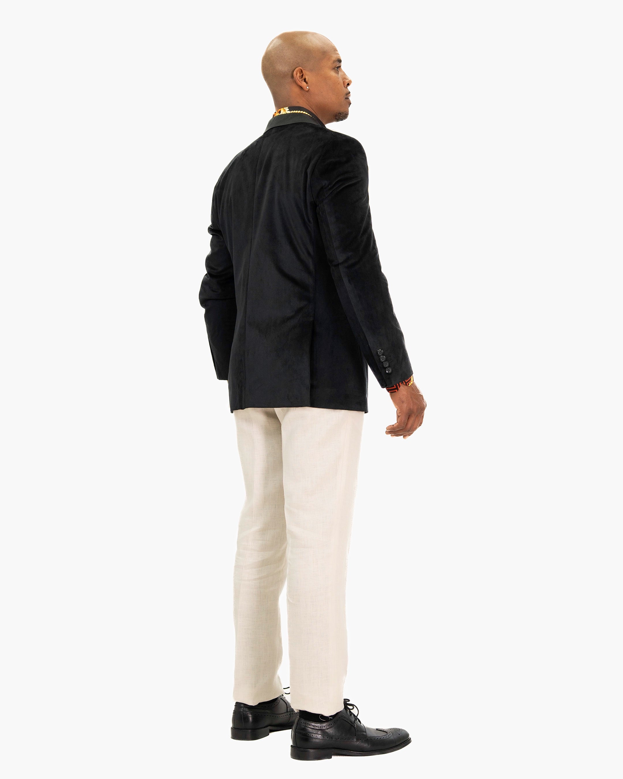 Black Velvet Modern-Fit Tuxedo Jacket