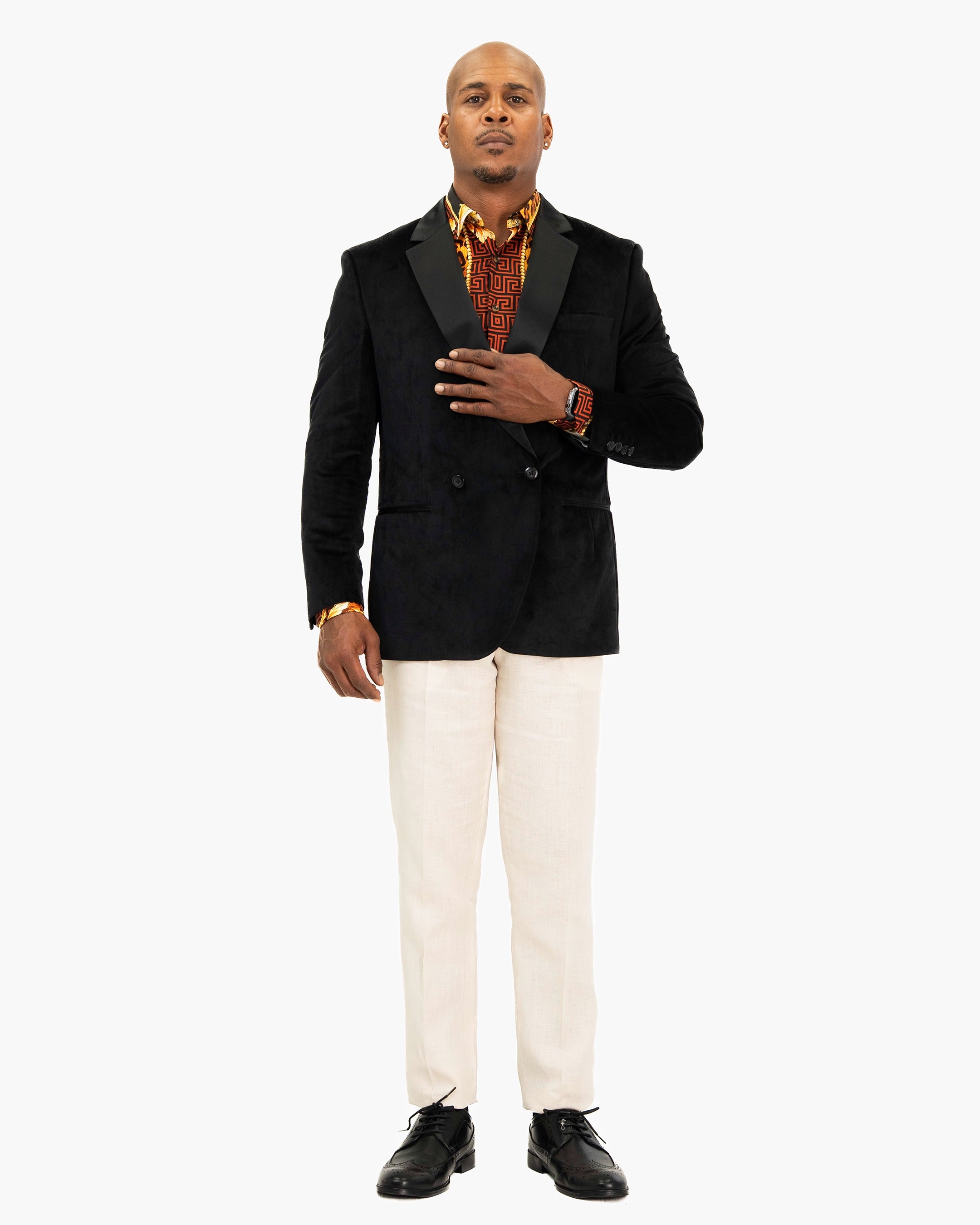 Black Velvet Modern-Fit Tuxedo Jacket