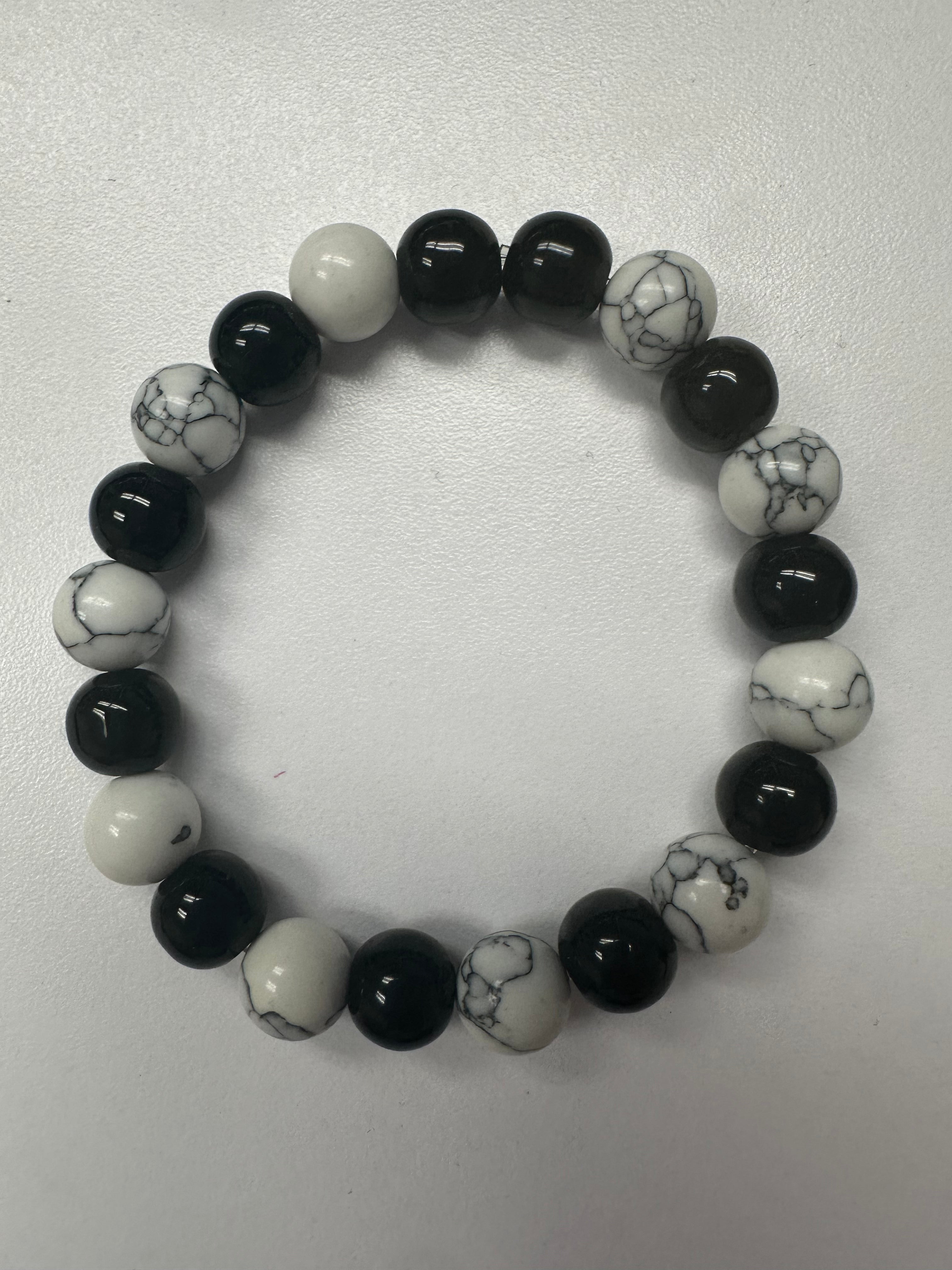 Unisex Large Bead Hands Made Bracelet
