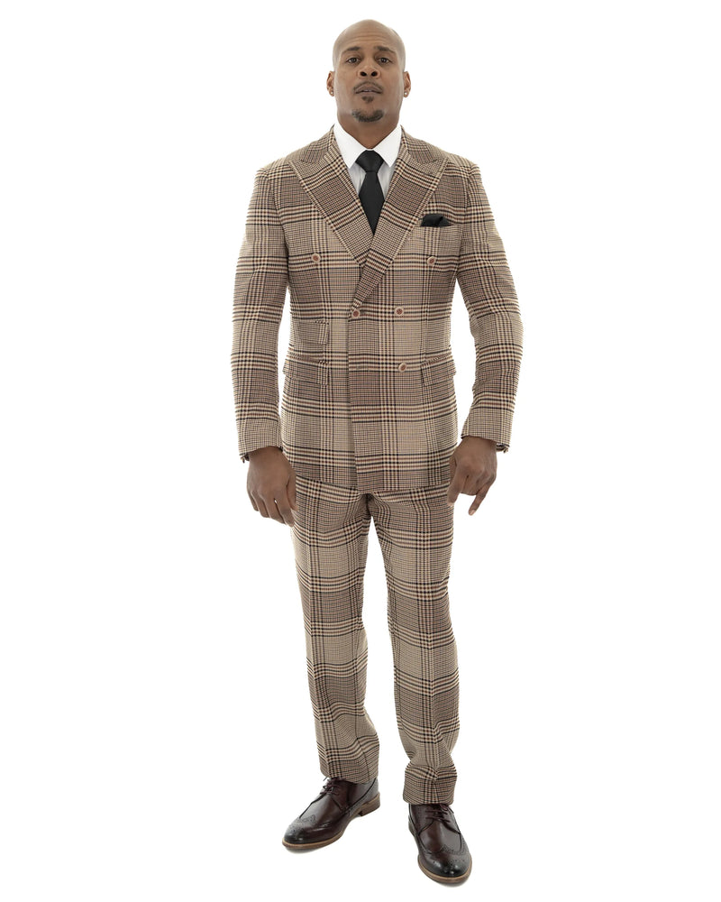 Dupplin-Check 3-Piece Tailored-Fit Suit