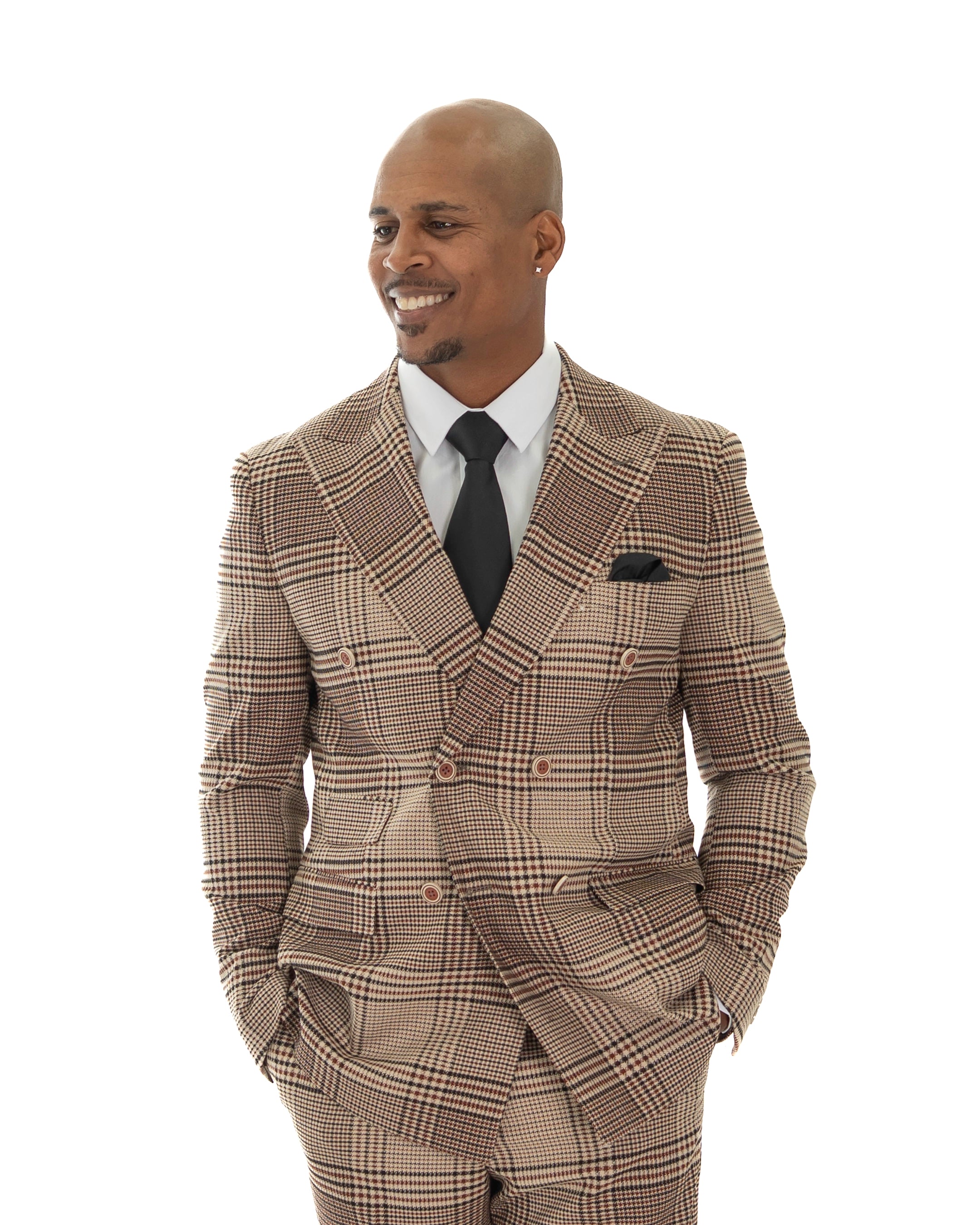 Dupplin-Check 3-Piece Tailored-Fit Suit