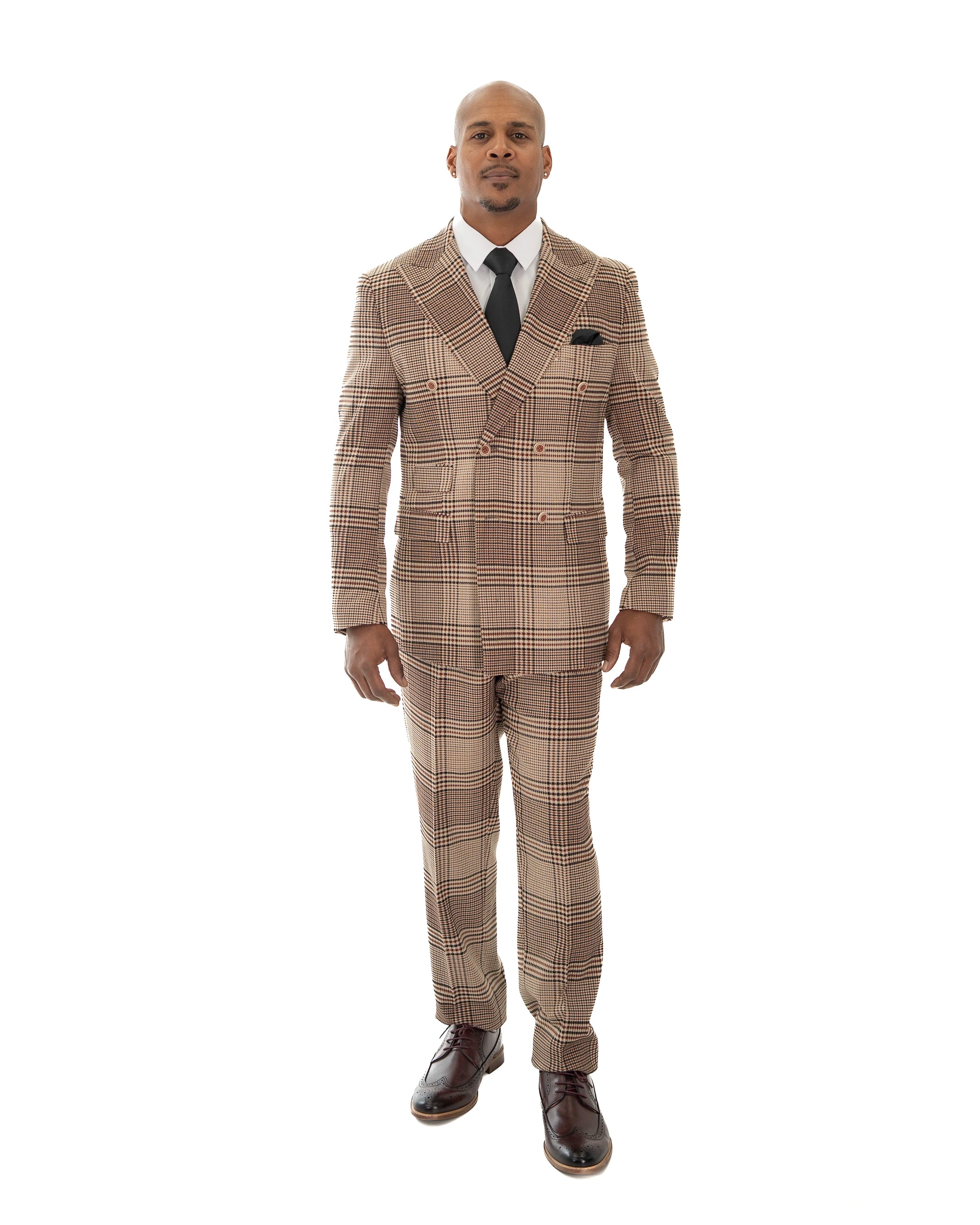 Dupplin-Check 3-Piece Tailored-Fit Suit