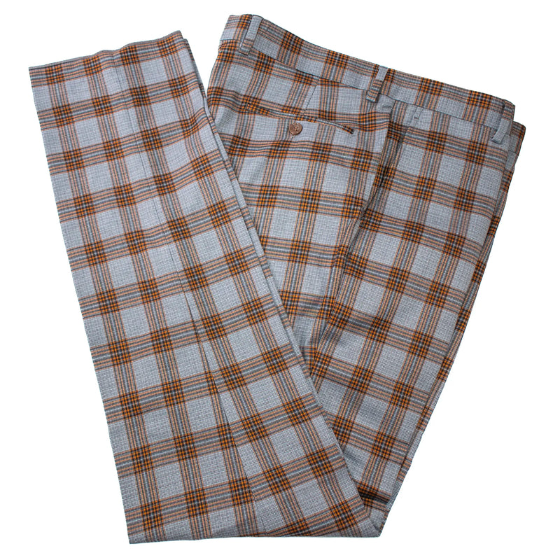 Copper Plaid 3-Piece Tailored-Fit Suit