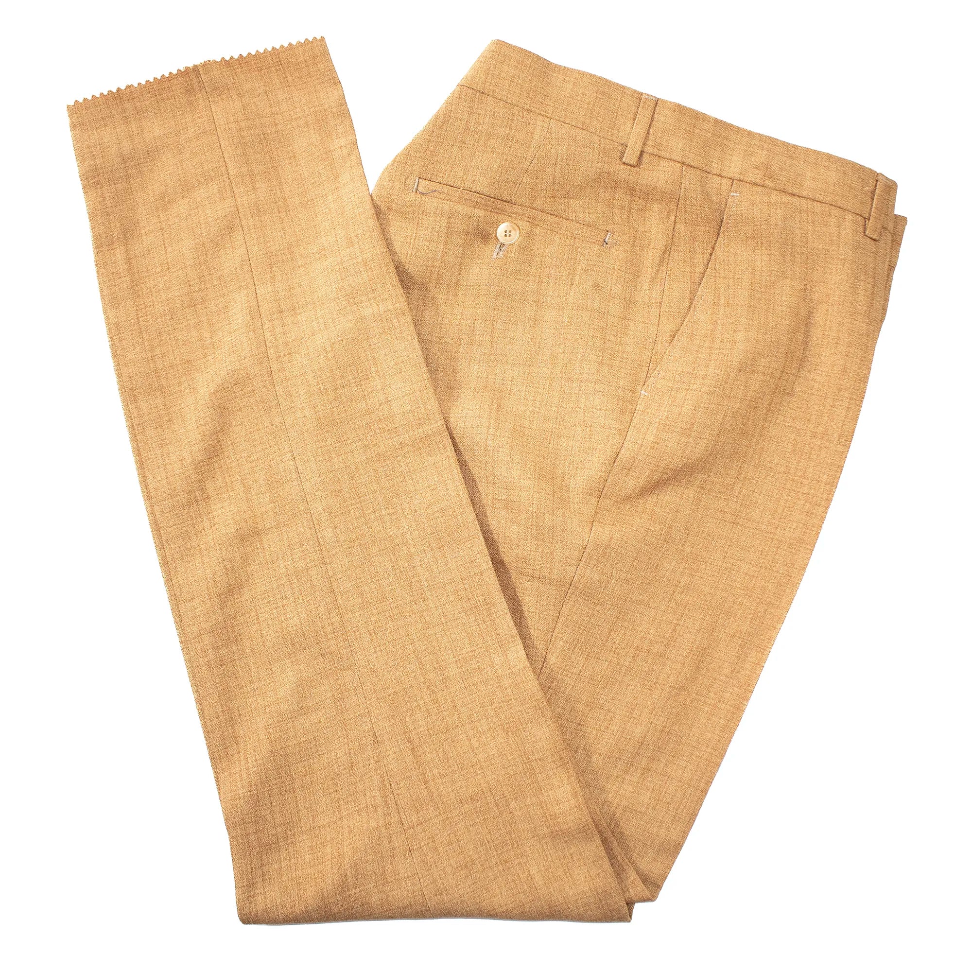 Pierce | Camel Tweed and Blue Vest 3-Piece Slim-Fit Suit