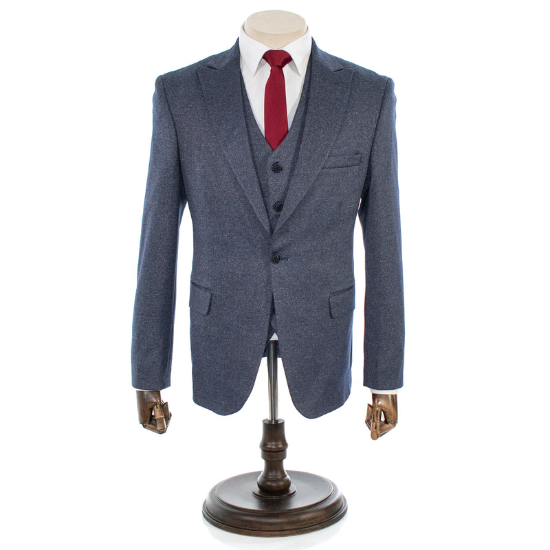 Pierce | Midnight Blue 3-Piece Slim-Fit Suit