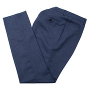 Men's Sapphire Blue And Rust 3-Piece Suit With Peak Lapels