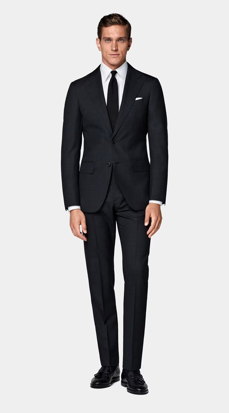 Sebastian | Black Slim-Fit 2-Piece Tuxedo