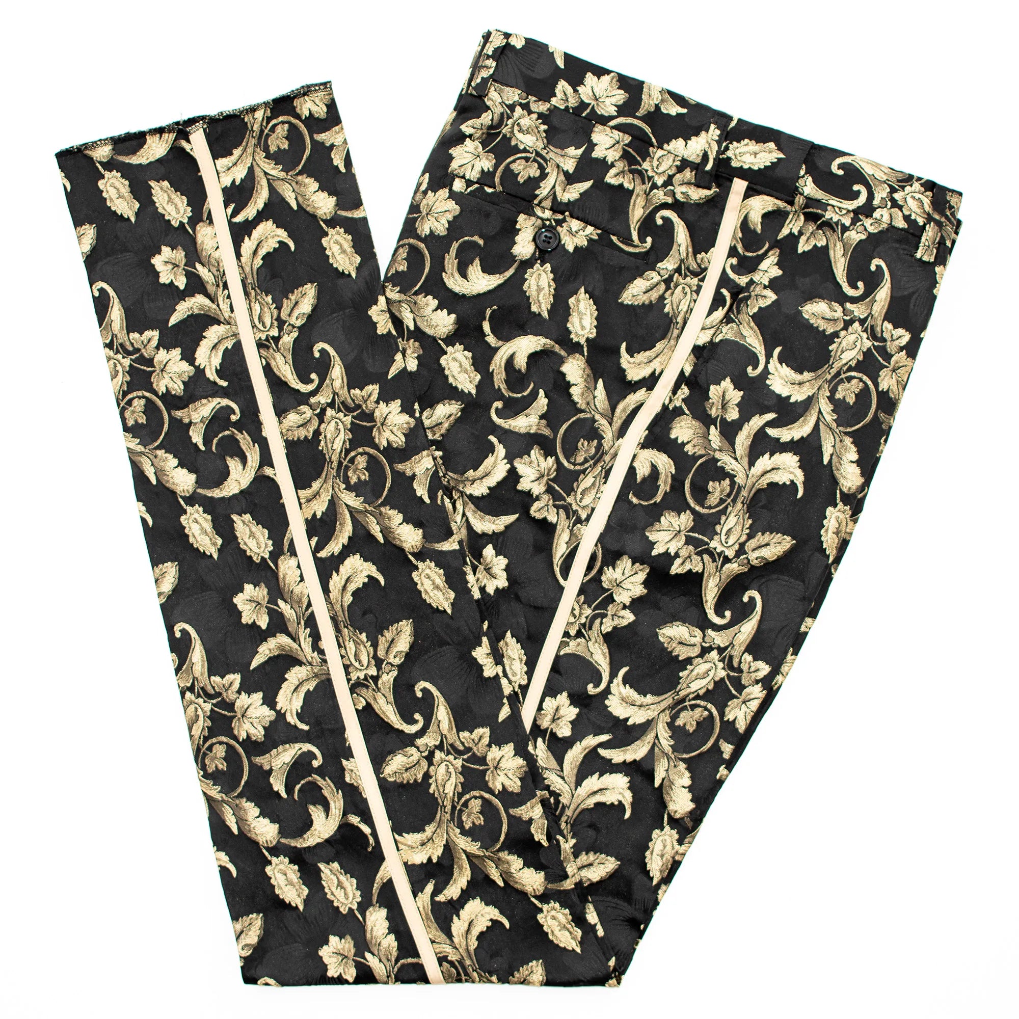 Gold Baroque Embroidered 2-Piece Slim-Fit Tuxedo